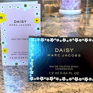 2 samples- Daisy and Daisy Eau So Fresh by Marc Jacobs